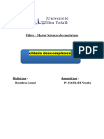 Rapport de Chimie Des Complexes Kamal Boumhras