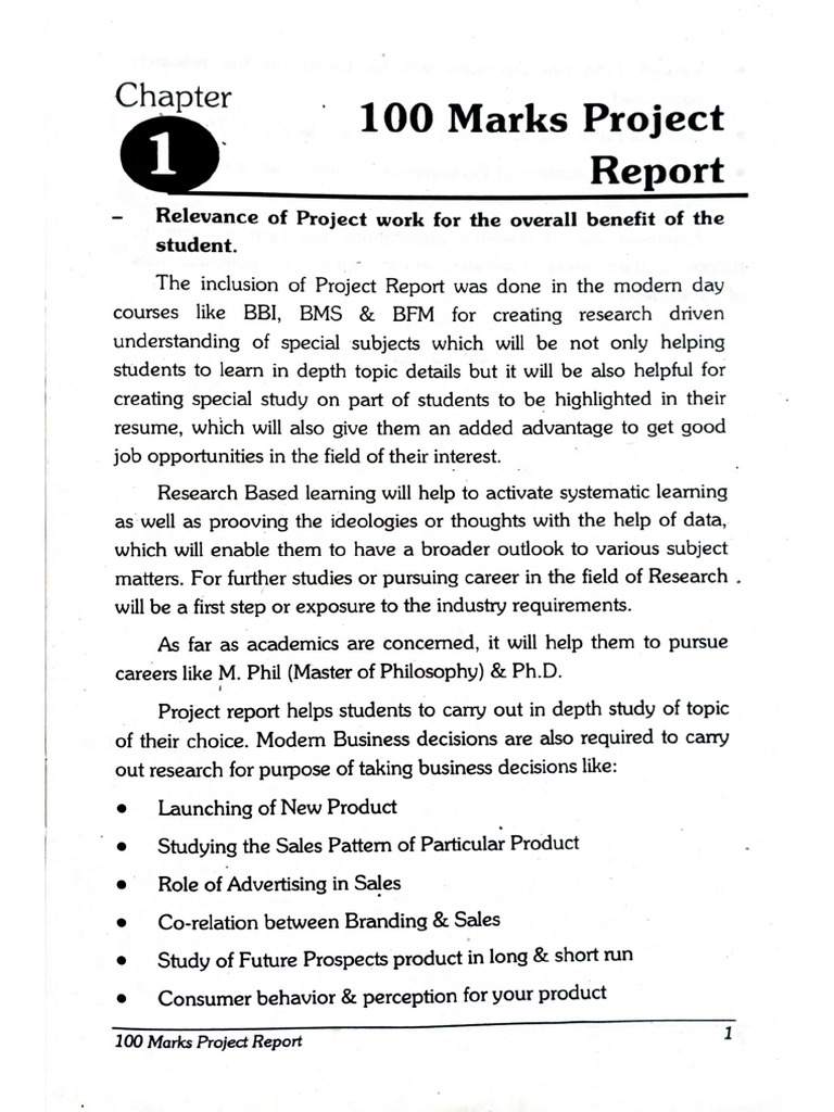 A Handbook On Project | PDF