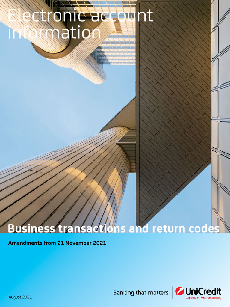 SEPA Business Transactions Return Codes en | PDF | Payments | Debit Card