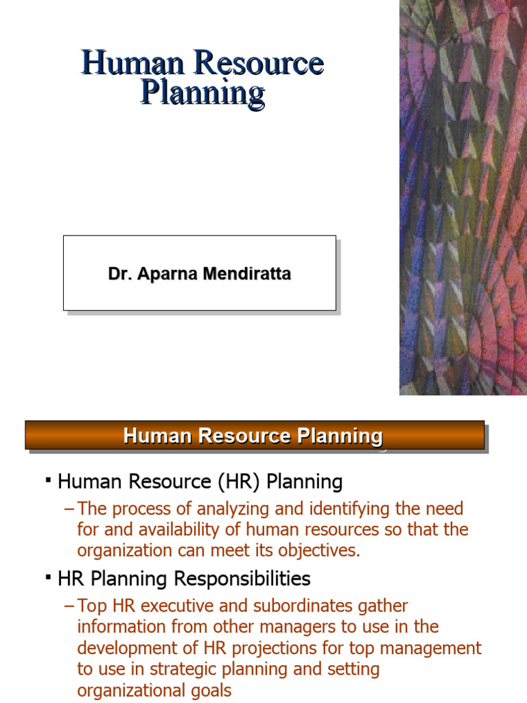 Human Resource Planning | PDF | Career & Growth