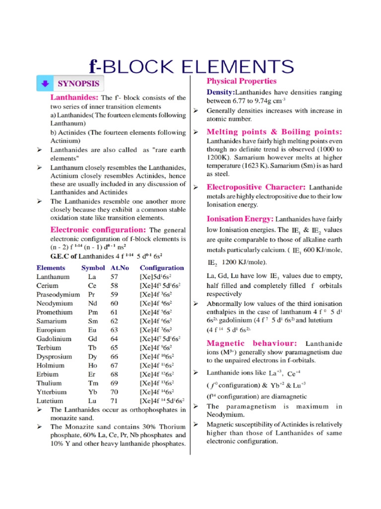 F Block PDF