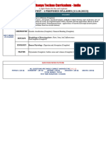 m2 MPL Part Test - 1 Proposed Syllabus (13.10.2023)