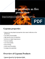 Gypsum Products As Fire Protection