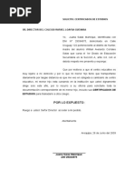SOLICITUD DE JUSTIFICACION DE FALTA