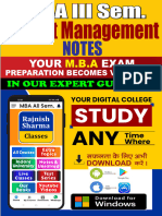 MBA 3 Sem - Project Management 2024
