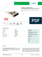 Fuente de Alimentación 12V - 200W - 17A Mean Well LRS-200-12