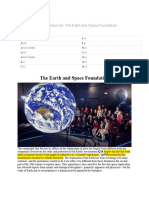 The Earth and Space Foundation