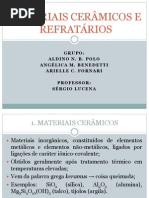 MATERIAIS CERÂMICOS E REFRATÁRIOS