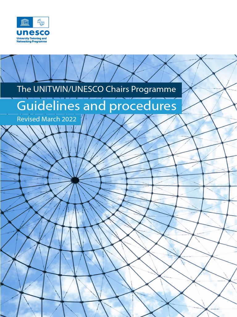 UNITWIN/UNESCO Chairs Guidelines | PDF | Unesco