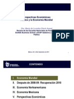 Perspectivas Económicas, México y la Economía Mundial