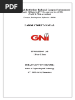 It Workshop Lab Manual