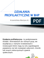 Działania Profilaktyczne W BHP Martynka
