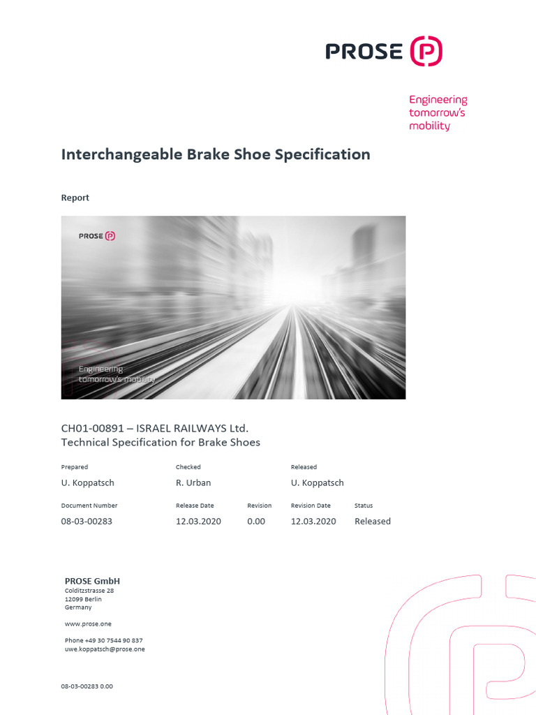Interchangeable Brake Shoe Specifications | PDF | Business | Technology ...