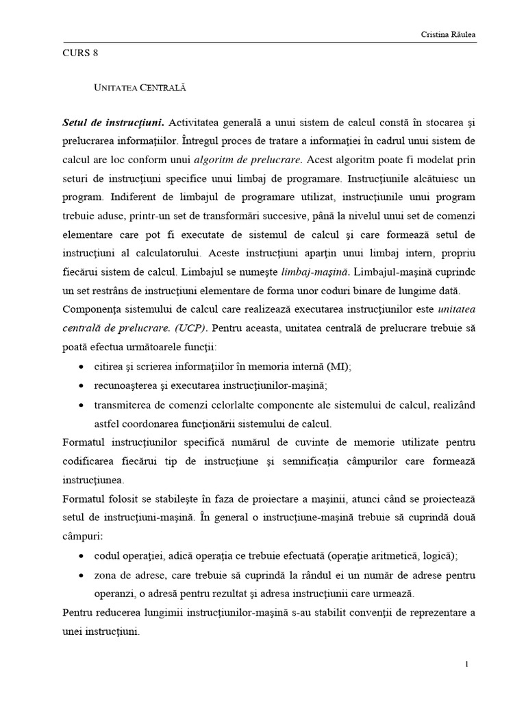 Curs - 8 - 9 | PDF