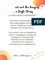 Video Based Worksheet Maleficentandthe Dangersofa Single Story