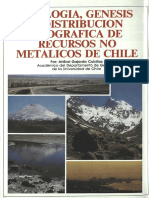 Geologia Genesis y Distribucion Minerales Industriales Chile