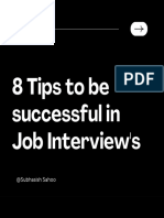 8 Tips To Be Successful in Job Interviews