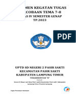 Dokumen Kisi Kisi Soal Percobaan Tema 7-8