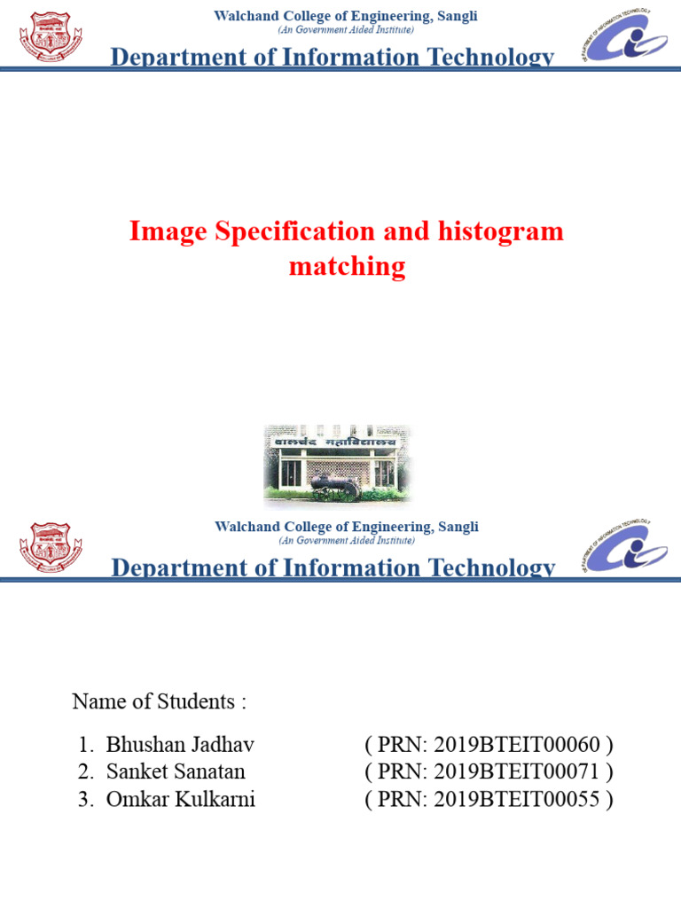 Image Histogram Matching Overview | PDF