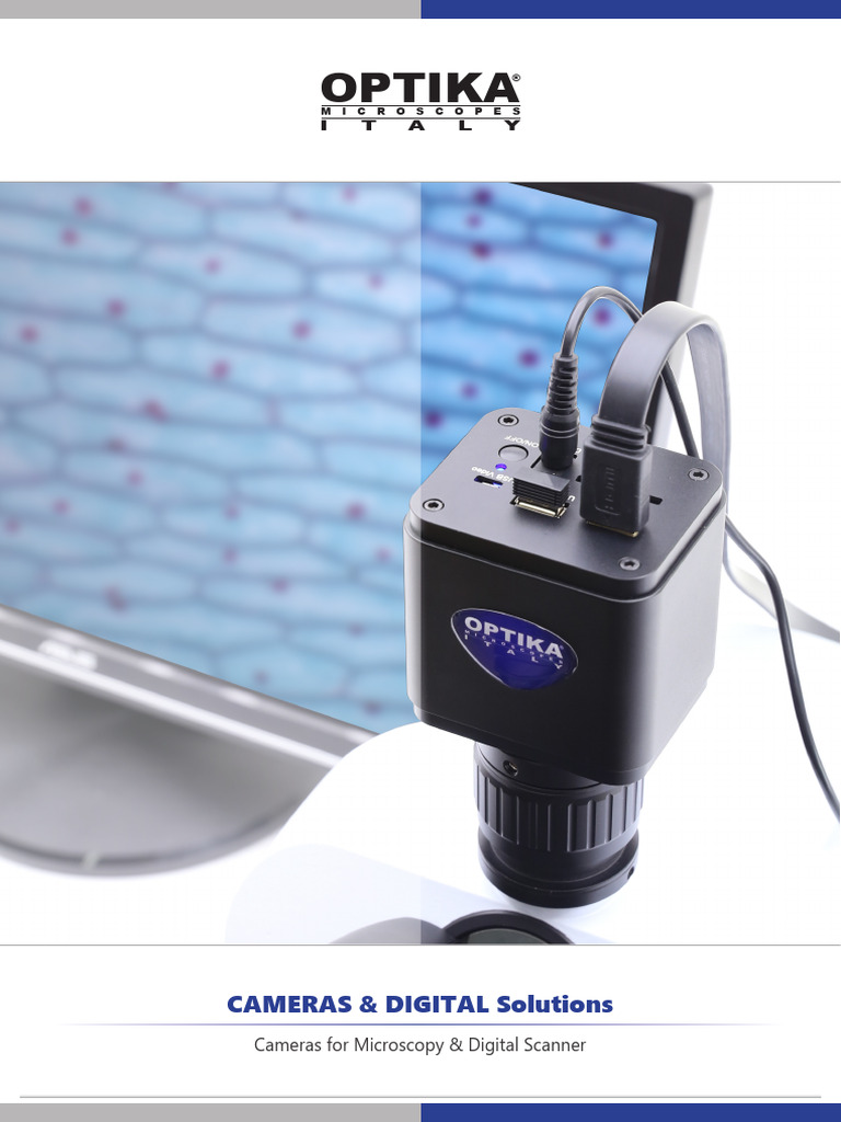 OPTIKA Microscopy Catalog Cameras & Digital Solutions PDF Pixel