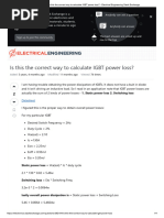 Is This The Correct Way To Calculate IGBT Power Loss - Electrical Engineering Stack Exchange