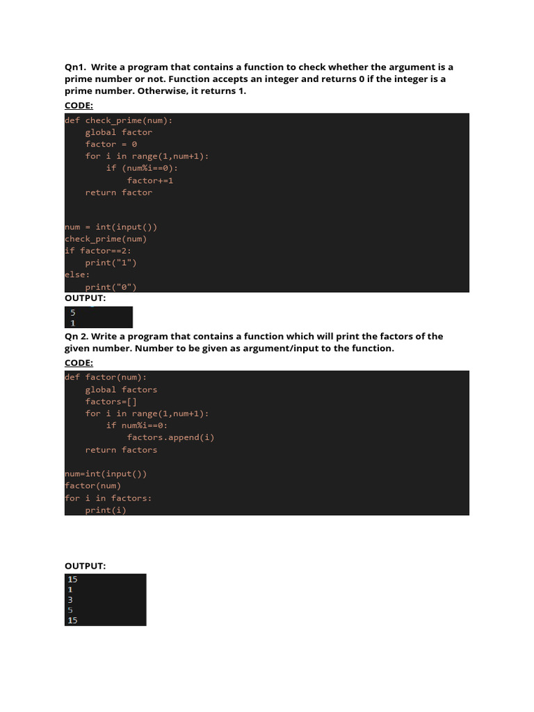 CB - Sc.u4cse23215 PQ | PDF | Parameter (Computer Programming)
