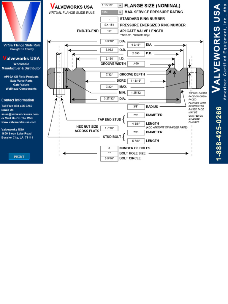 Virtual Flange Slide Rule Overview | PDF | Equipment | Tools