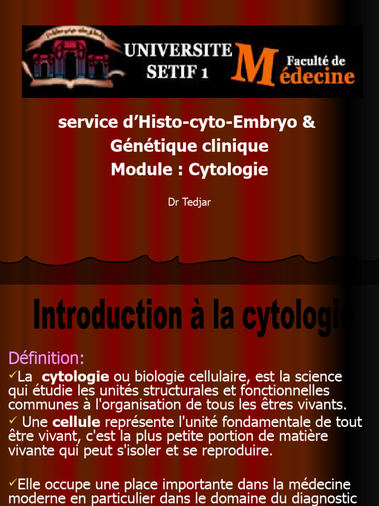 1 Cytologie | PDF