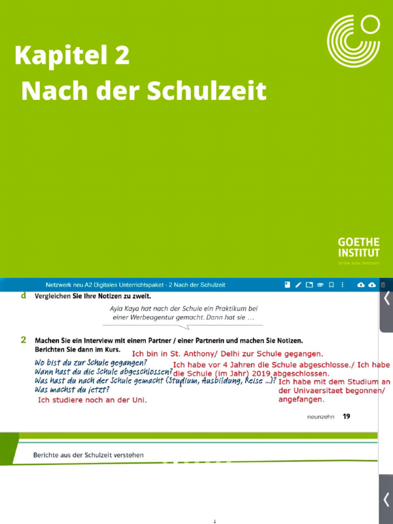 German 7th Class (Chapter-2) | PDF