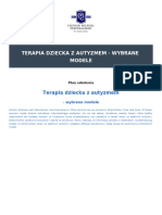 Plan - Szkolenia - Terapia Dziecka Z Autyzmem - Wybrane Modele