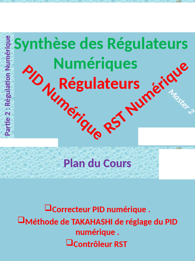 Correcteurs PID et RST Numériques | PDF