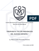 Propuesta Prevencion Del Suicidio Ism