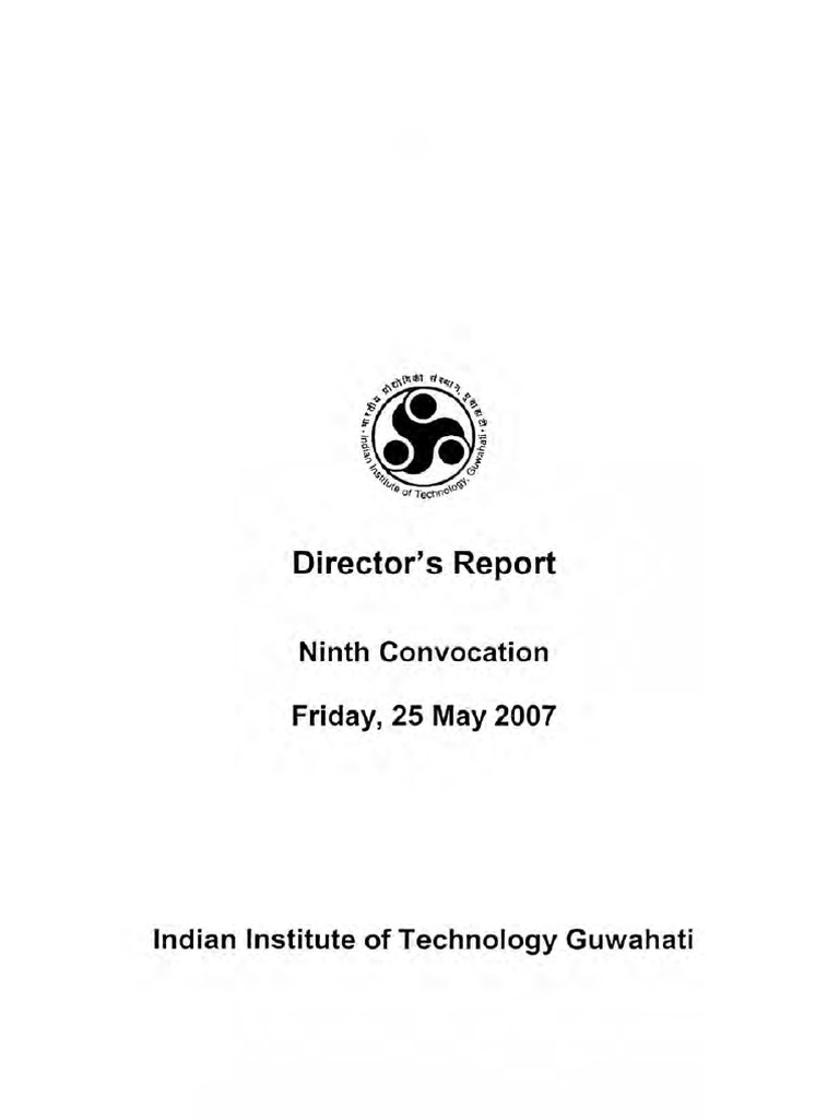 09th Convocation Director S Report Pdf Engineering Internet