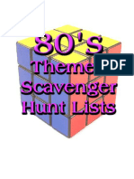 1980s Scavenger Hunt