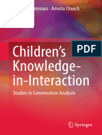 Childrens Knowledge-In-Interaction - Studies in Conversation Analysis