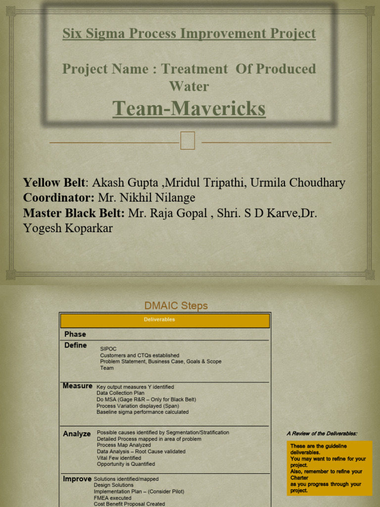 Six Sigma Group Project (WWT) | PDF | Six Sigma | Standard Deviation