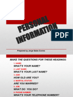 Personal Information