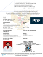 The National Pharmaceutical Committee: Registration Certification of Pharmacist