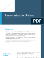 Universities in Britain