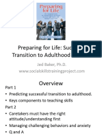 A Preparação para A Vida Transição Bem Sucedida para A Vida Adulta Com ASd
