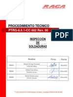 Proced para Inspección de Soldaduras RG