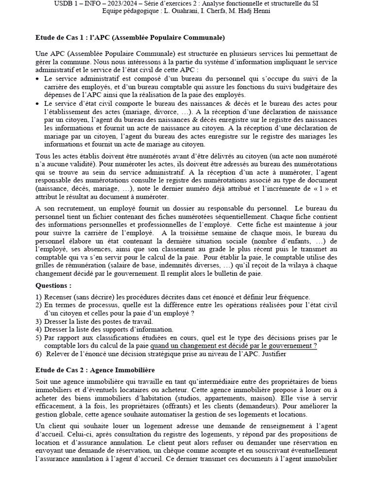 TD 2 | PDF