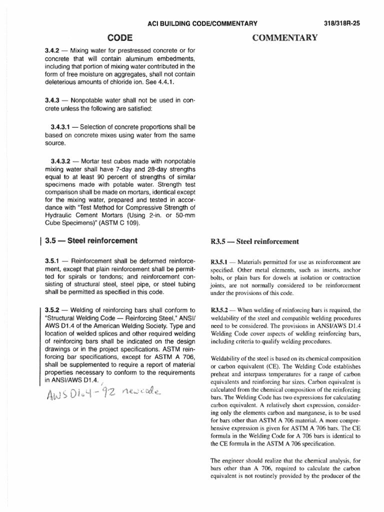 Welding Reinforcement Code Guidelines | PDF