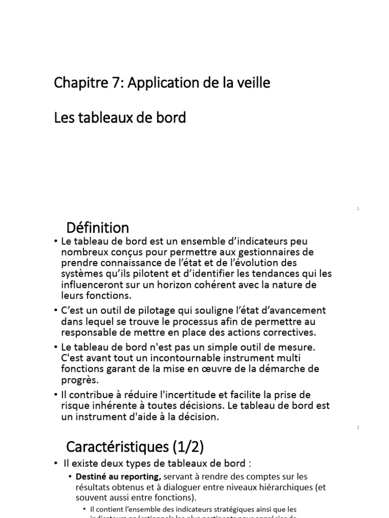 Tableaux de bord et méthode GIMSI | PDF | Business | Risque