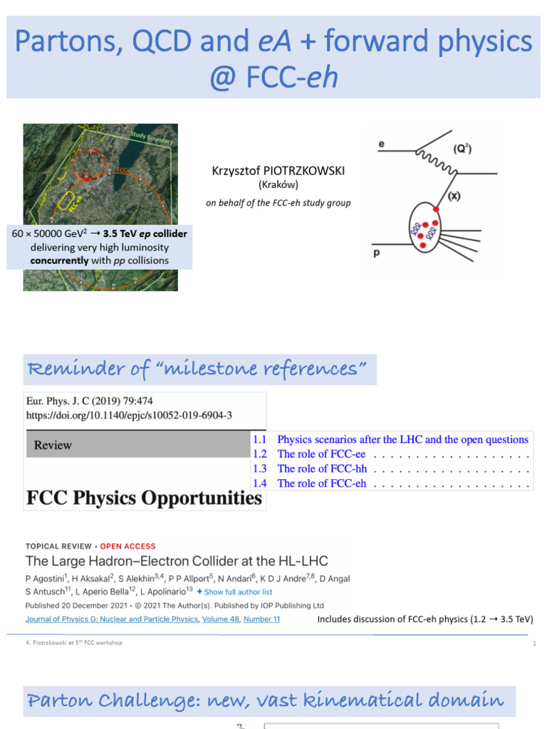 Fcc-Eh KPv2 | PDF | Proton | Particle Physics