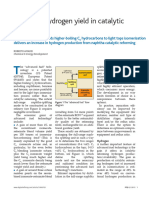 Improved Hydrogen Yield in Catalytic Reforming