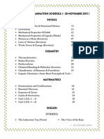 Half Yearly Syllabus 2011-2012 For Central Academy IND