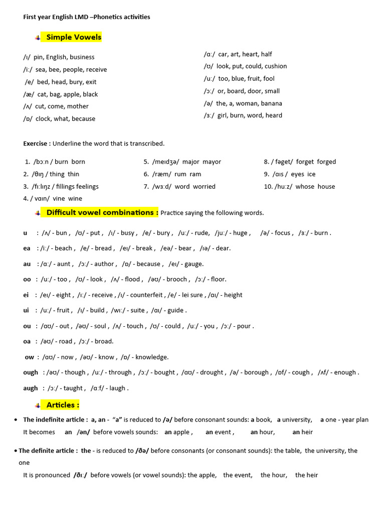 English Phonetics for Beginners | PDF | Language Arts & Discipline | Art
