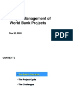 Project Management of World Bank Projects