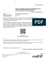 Certificado Impedimento